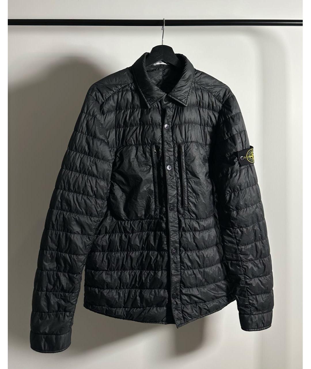 STONE ISLAND Черная полиамидовая куртка, фото 8