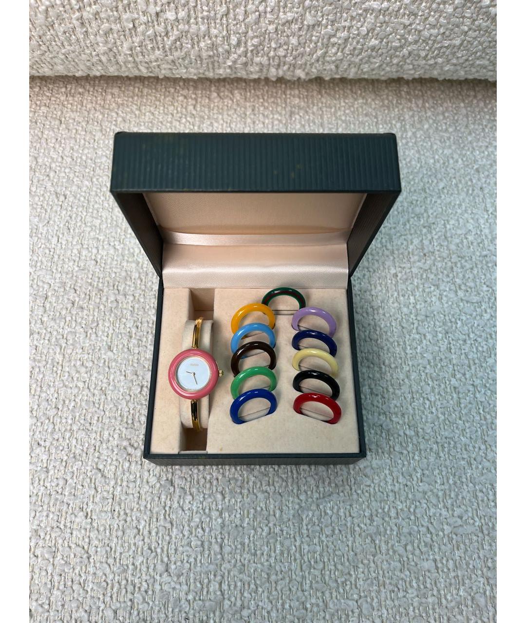 GUCCI Золотые позолоченные часы, фото 4