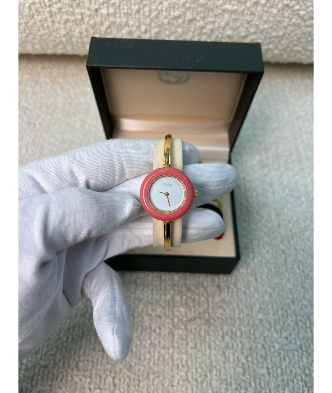 GUCCI Золотые позолоченные часы, фото 9