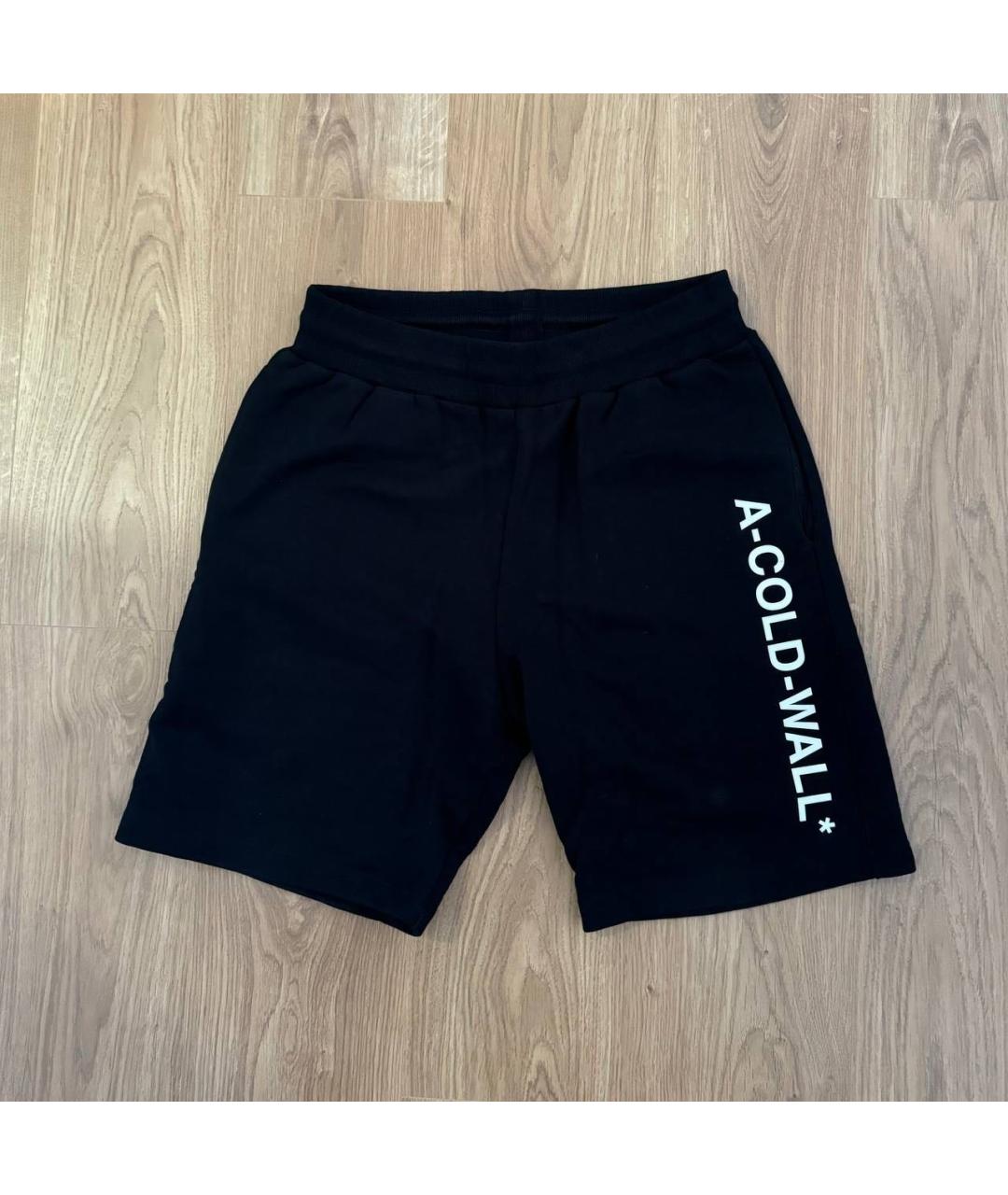 A-COLD-WALL* Черные хлопковые шорты, фото 5