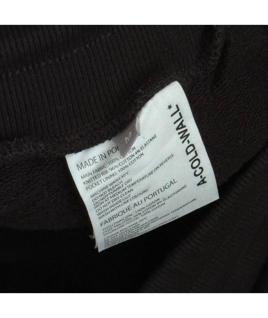 A-COLD-WALL* Черные хлопковые шорты, фото 4