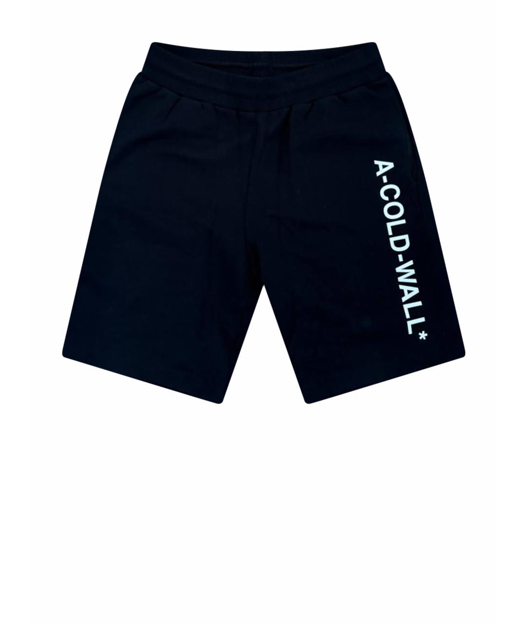 A-COLD-WALL* Черные хлопковые шорты, фото 1