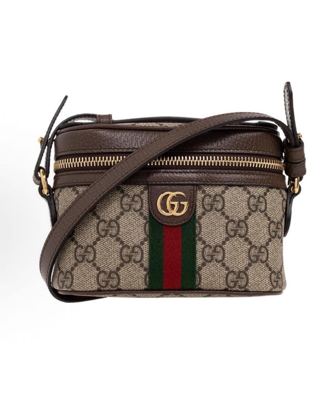 GUCCI Коричневая сумка с короткими ручками, фото 6