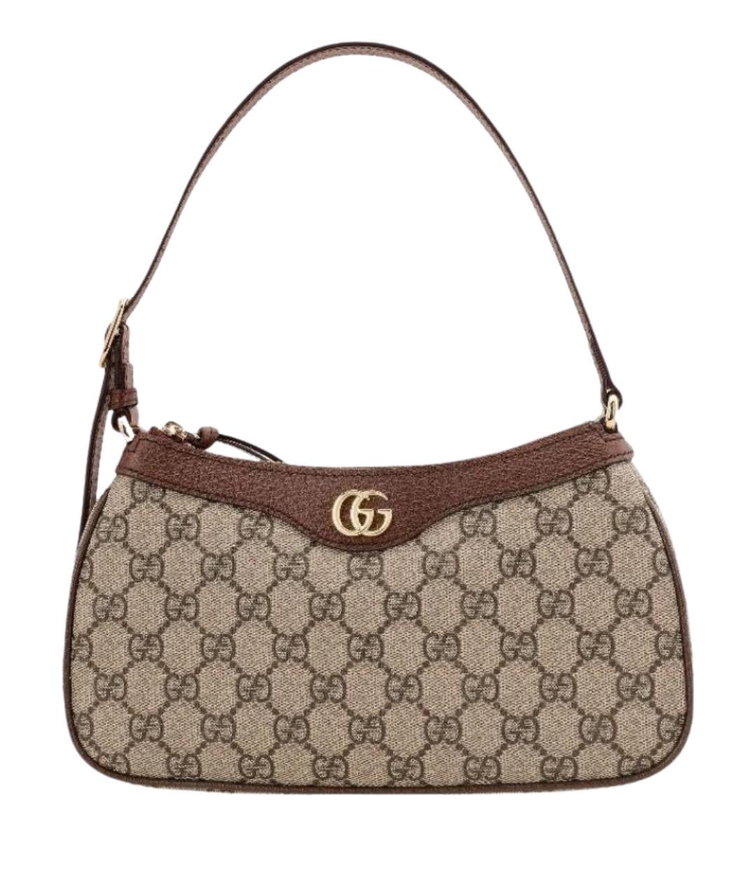 GUCCI Коричневая сумка с короткими ручками, фото 1