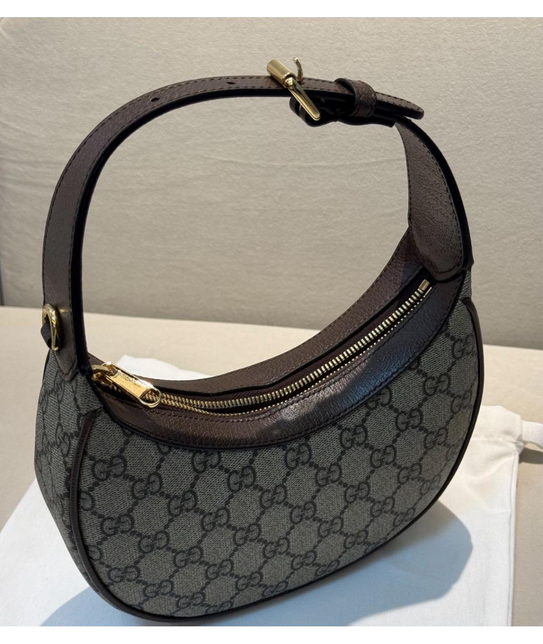 GUCCI Бежевая сумка с короткими ручками, фото 4