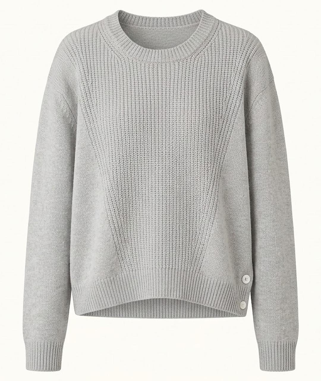 HERMES Серый кашемировый джемпер / свитер, фото 1