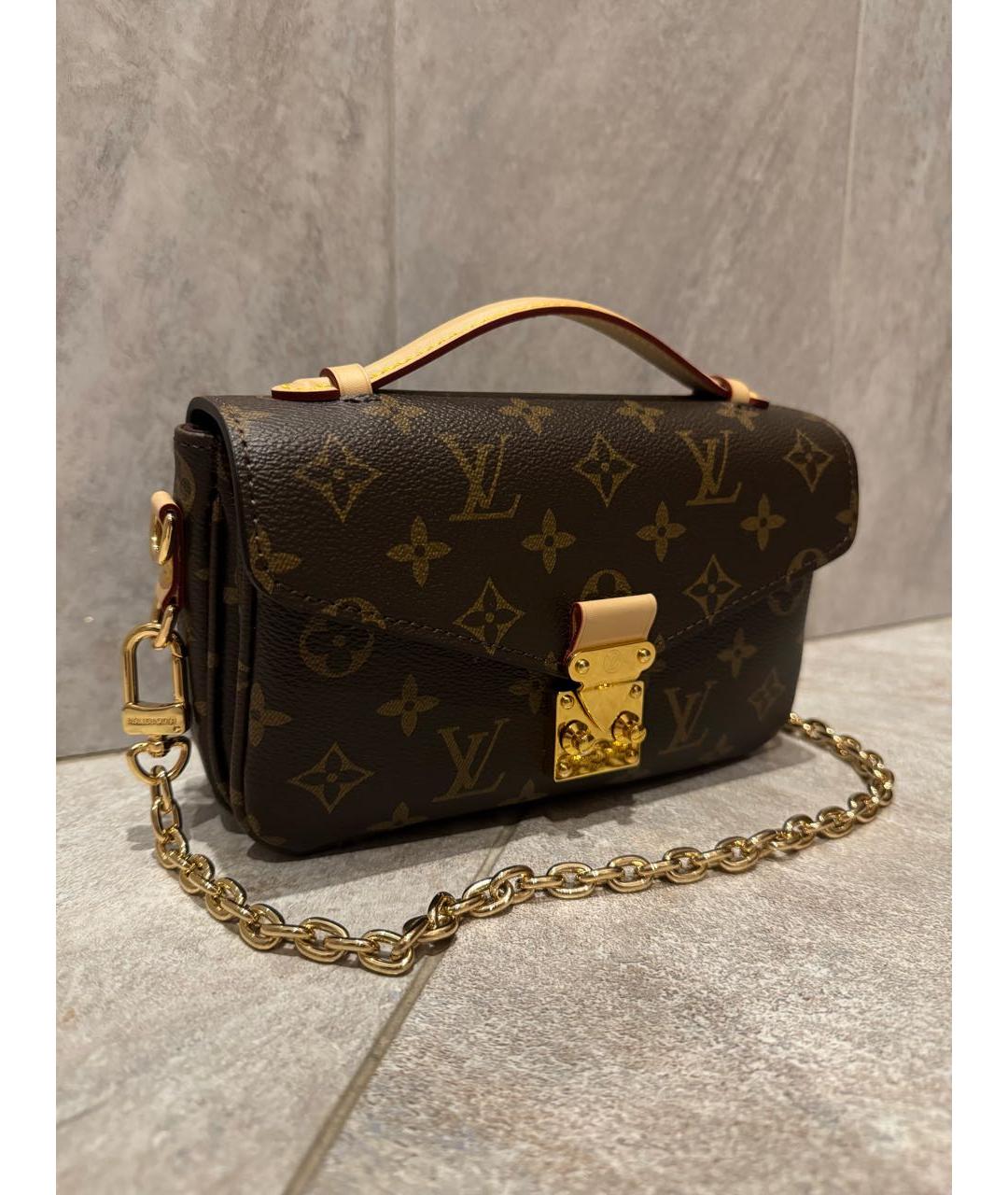 LOUIS VUITTON Коричневая сумка через плечо, фото 2