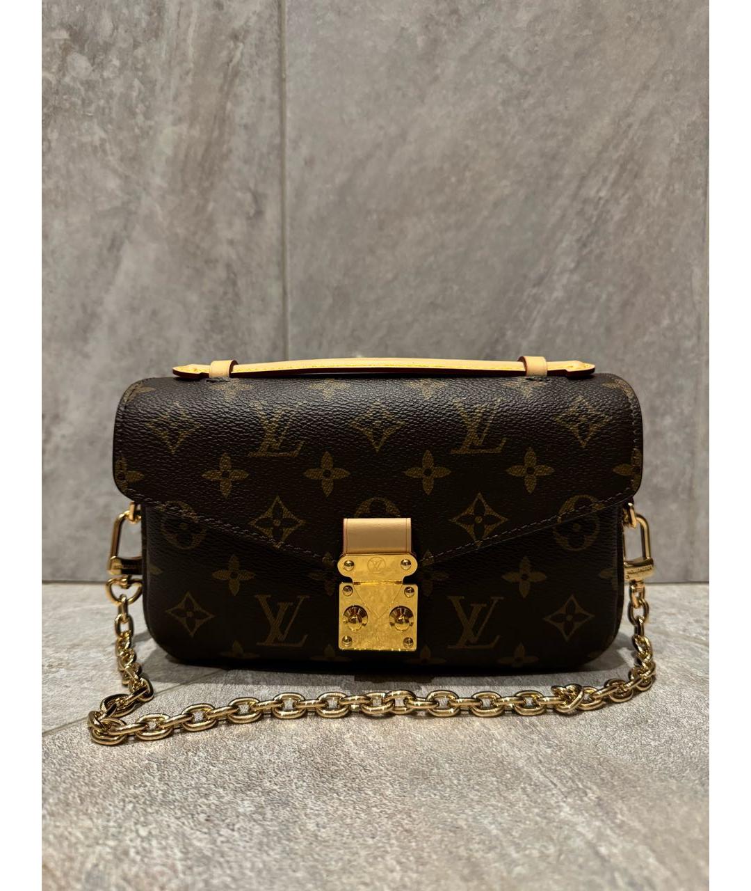 LOUIS VUITTON Коричневая сумка через плечо, фото 5