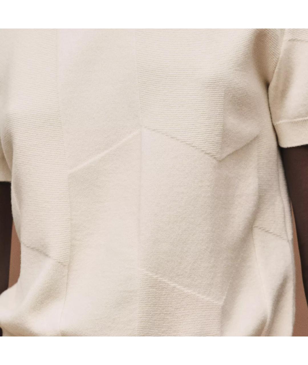 HERMES Бежевый кашемировый джемпер / свитер, фото 5