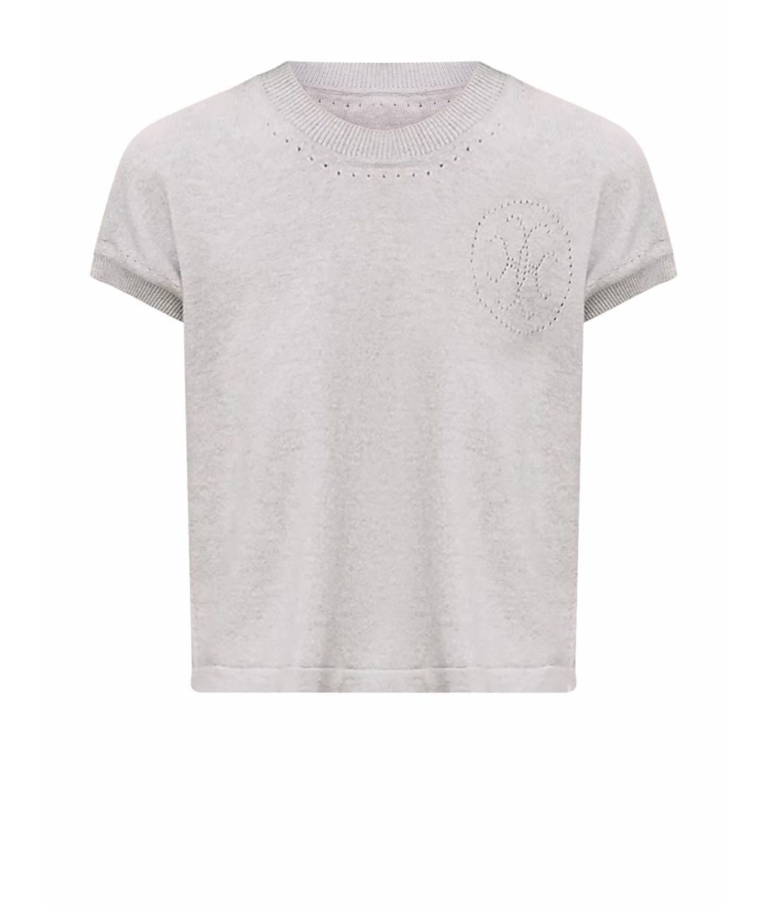 HERMES Серый кашемировый джемпер / свитер, фото 1