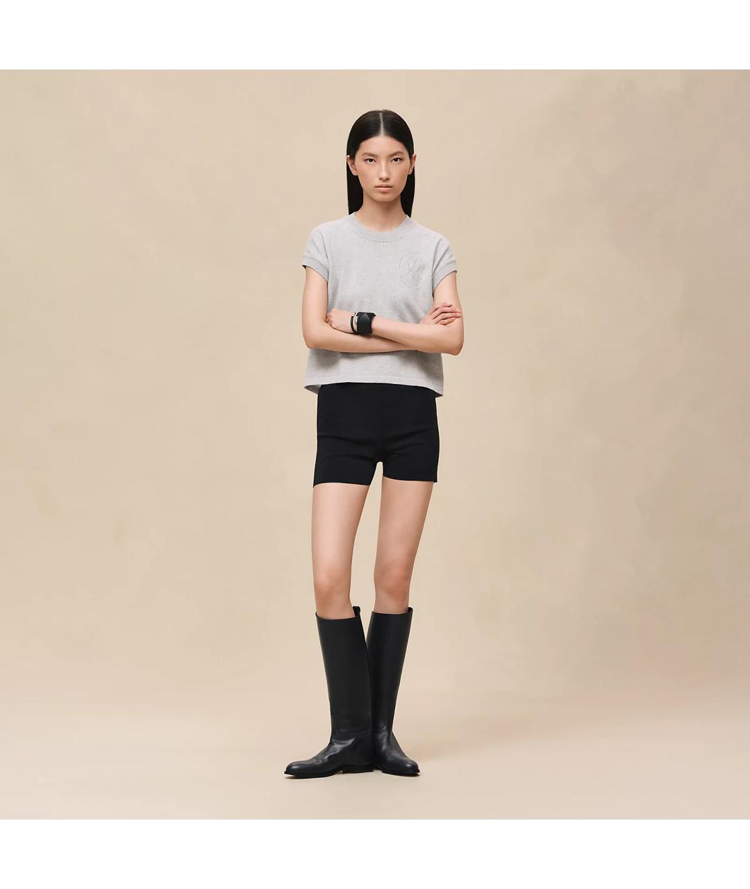 HERMES Серый кашемировый джемпер / свитер, фото 2