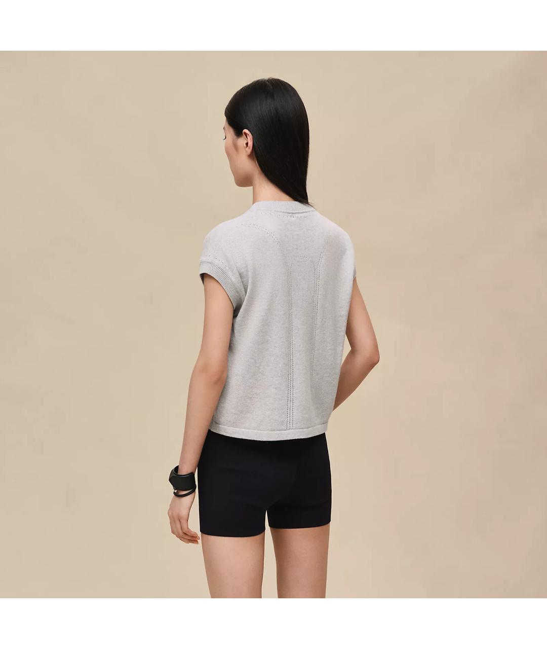 HERMES Серый кашемировый джемпер / свитер, фото 3