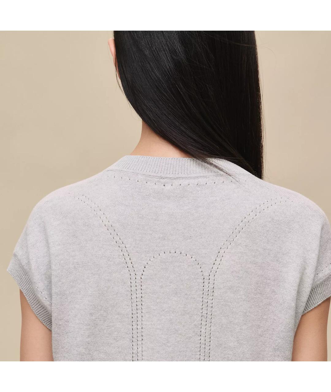 HERMES Серый кашемировый джемпер / свитер, фото 5