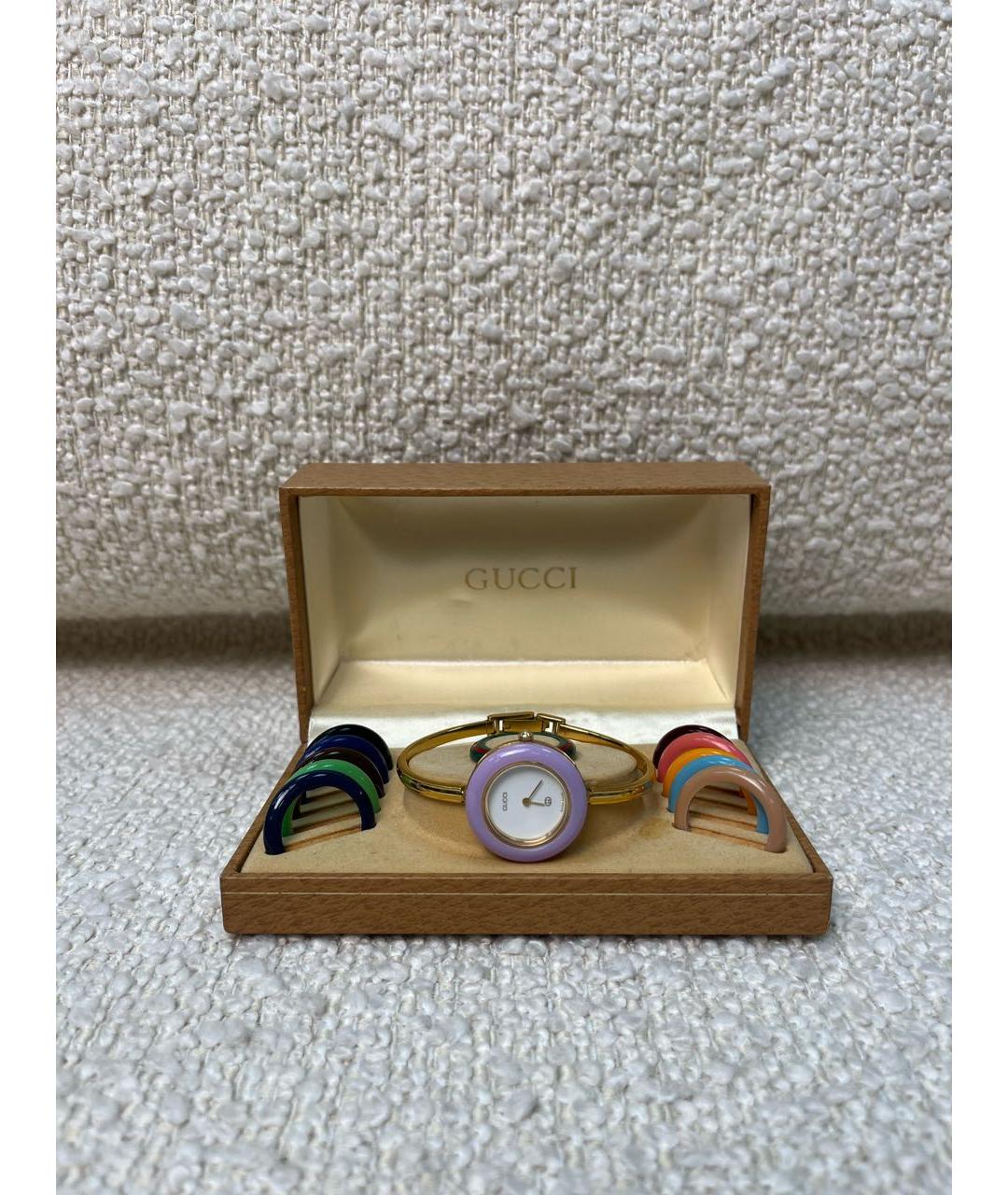 GUCCI Золотые позолоченные часы, фото 8