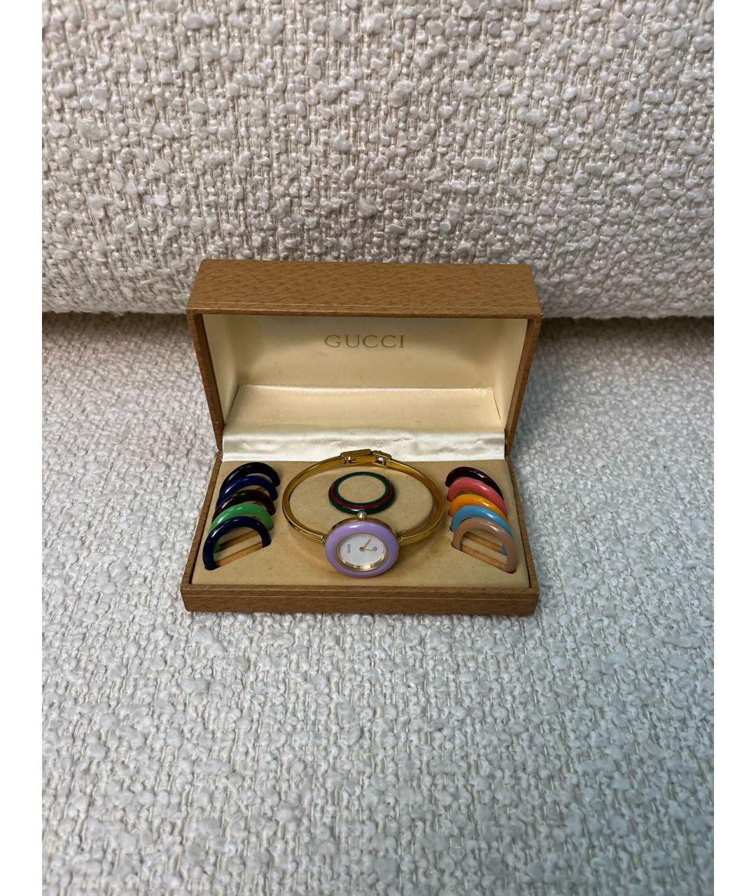 GUCCI Золотые позолоченные часы, фото 2