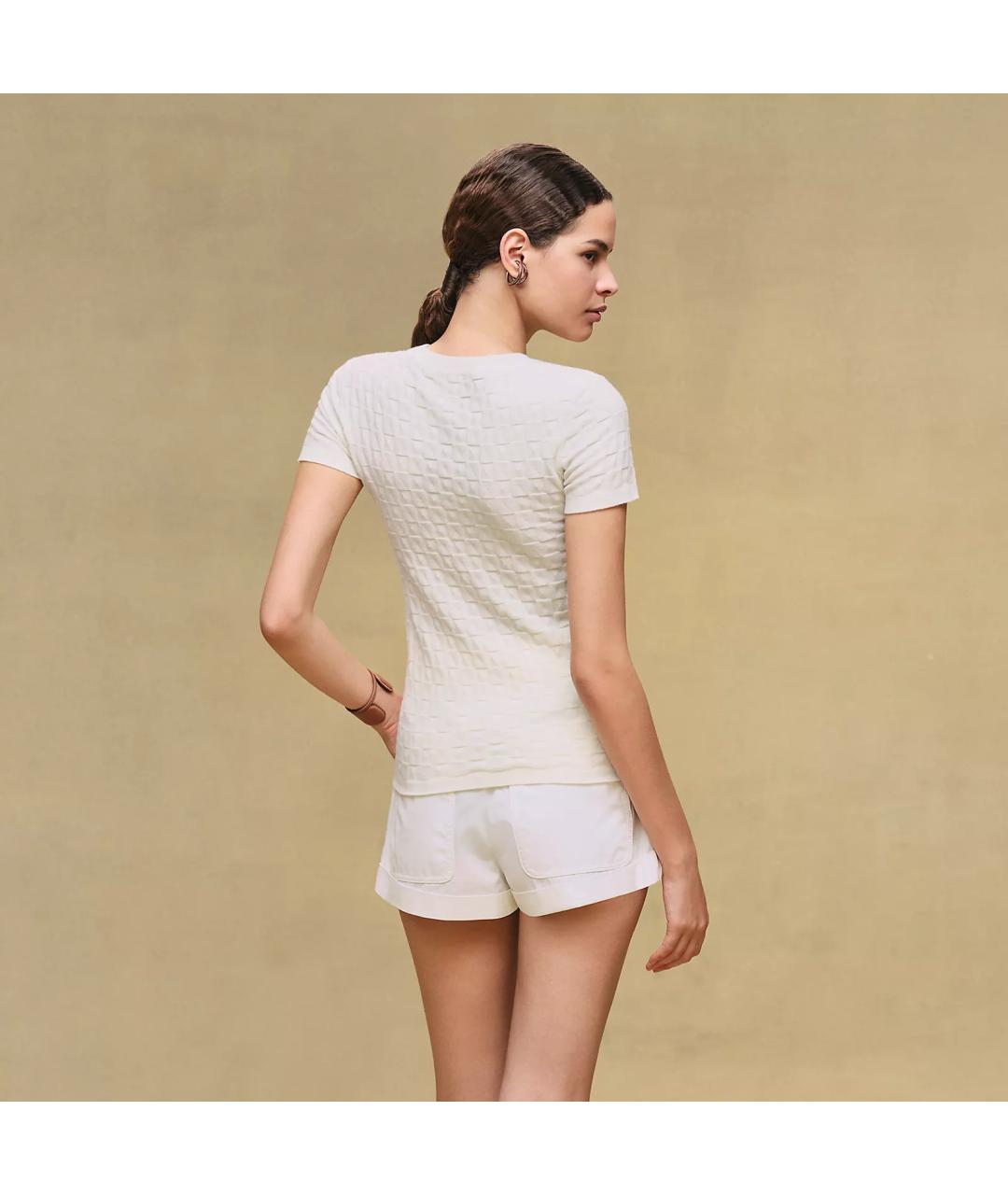 HERMES Белый кашемировый джемпер / свитер, фото 3