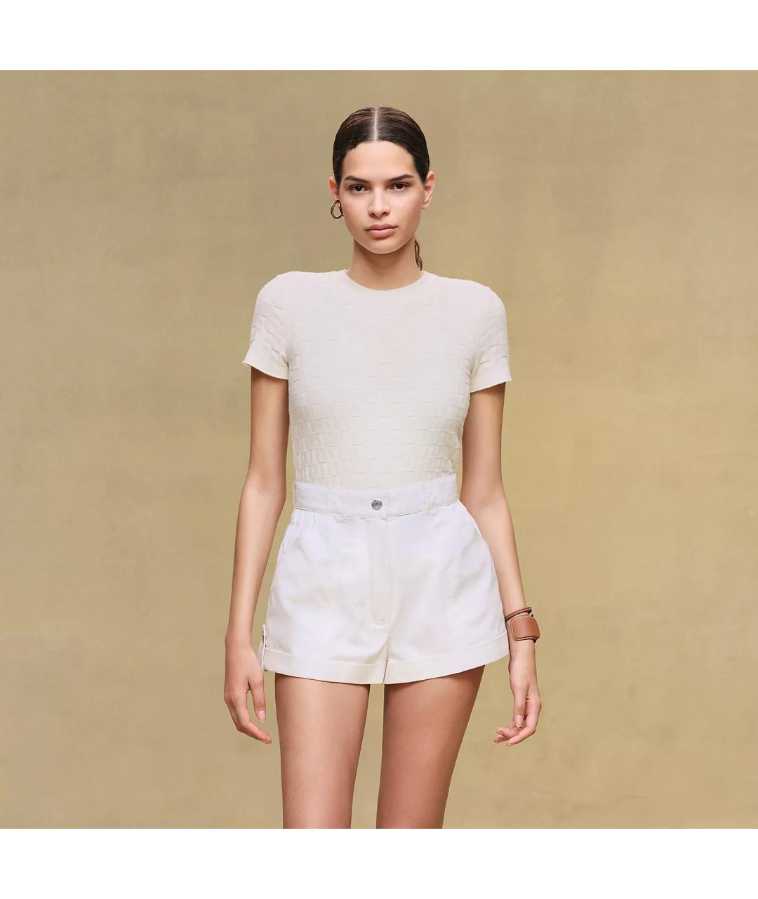 HERMES Белый кашемировый джемпер / свитер, фото 6