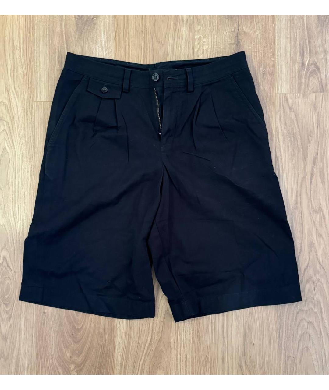 BURBERRY Темно-синие хлопковые шорты, фото 5