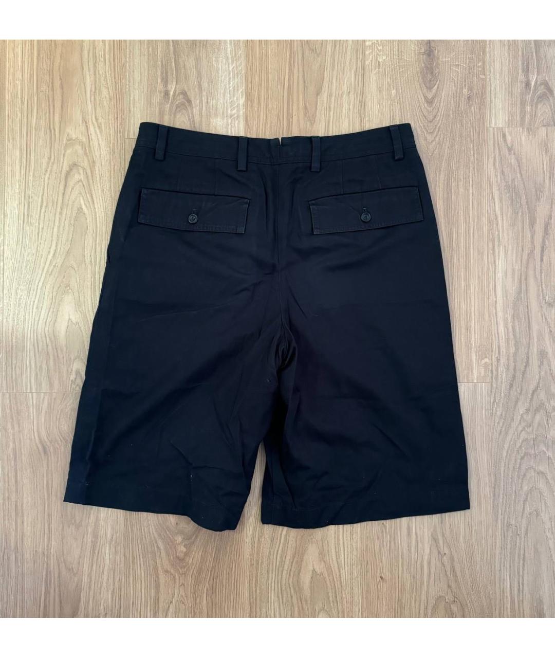 BURBERRY Темно-синие хлопковые шорты, фото 2