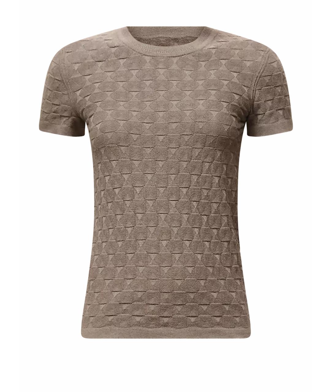 HERMES Коричневый шерстяной джемпер / свитер, фото 1