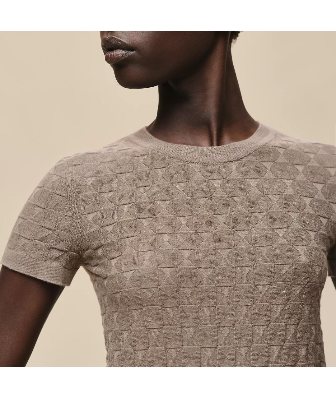 HERMES Коричневый шерстяной джемпер / свитер, фото 4