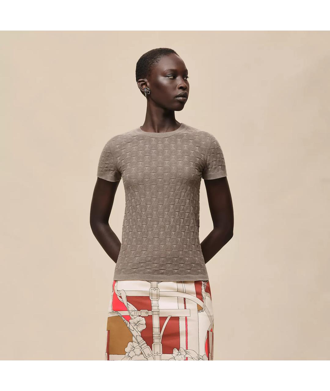 HERMES Коричневый шерстяной джемпер / свитер, фото 5