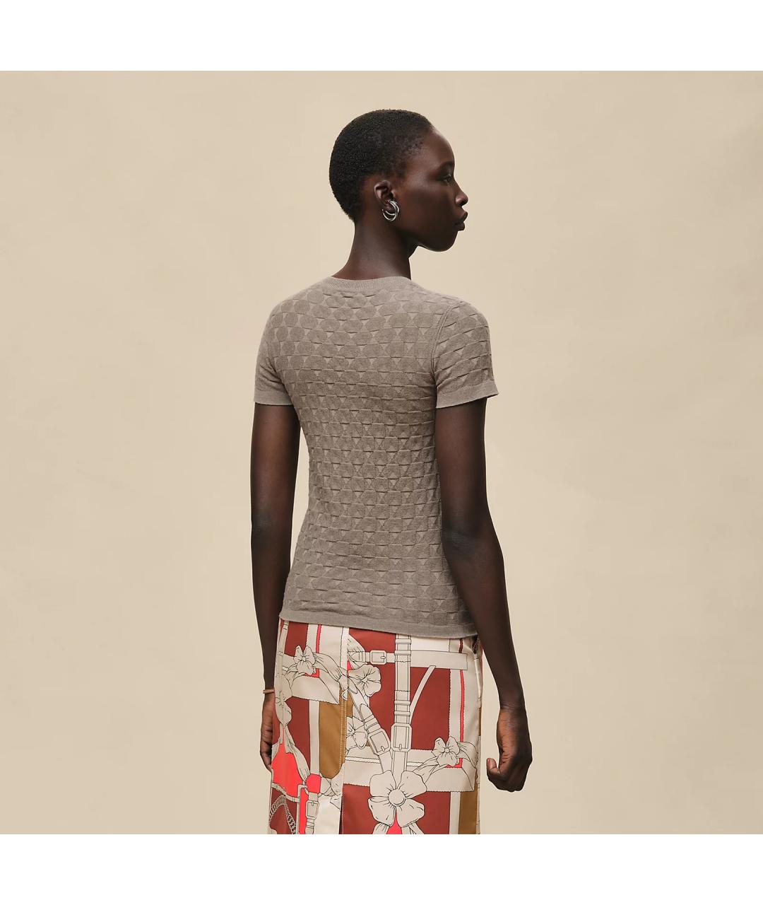 HERMES Коричневый шерстяной джемпер / свитер, фото 3