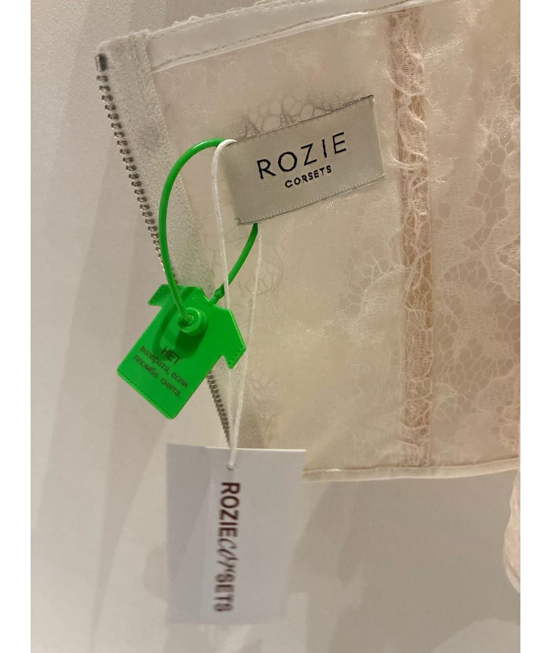 ROZIECORSETS Белый кружевной корсет, фото 3