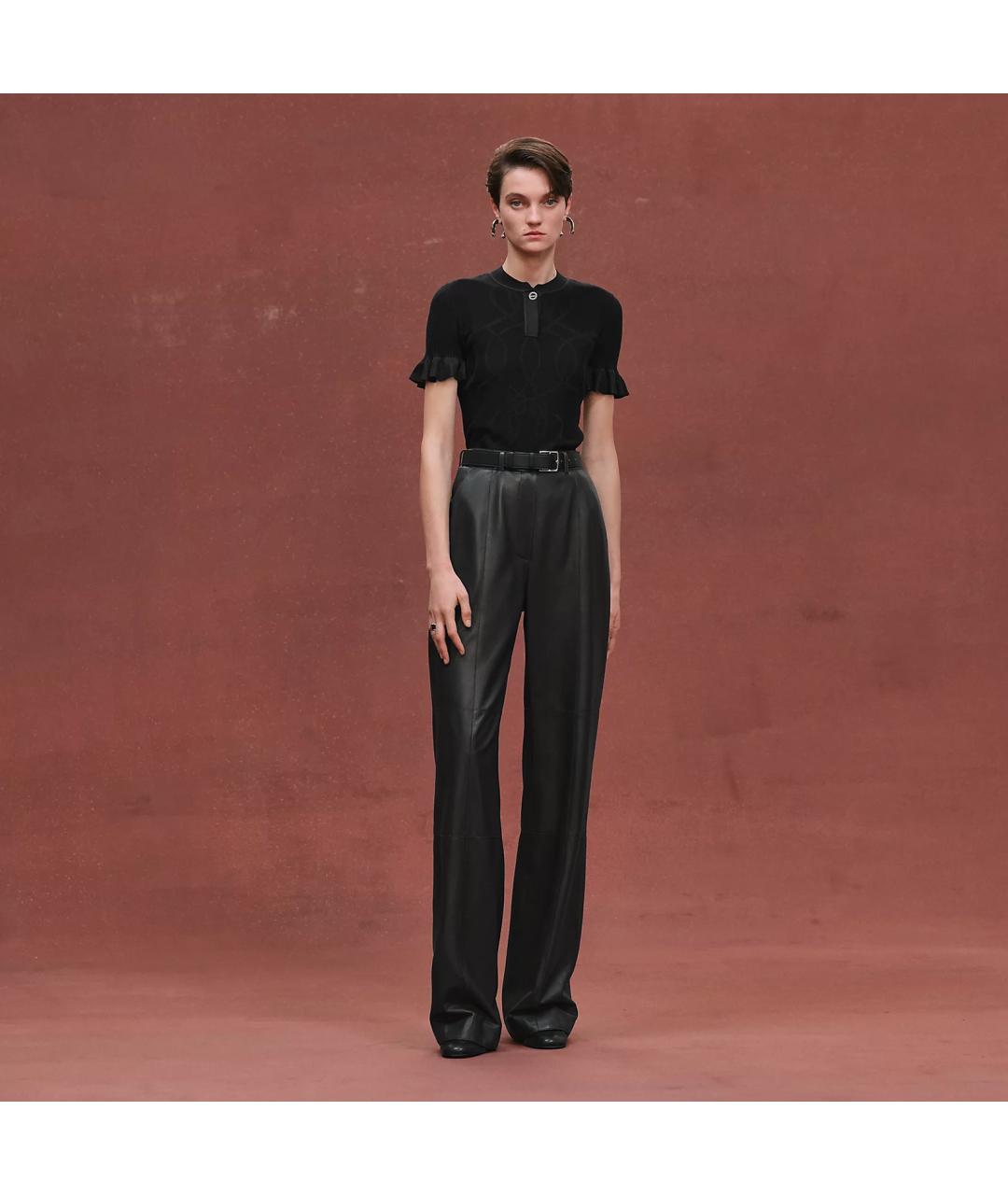 HERMES Черный кашемировый джемпер / свитер, фото 2