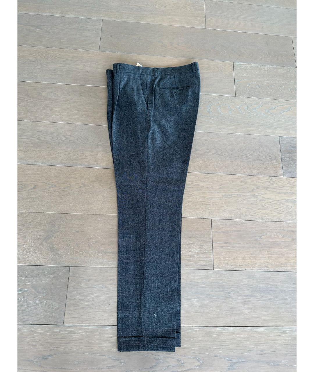 CANALI Серые классические брюки, фото 4