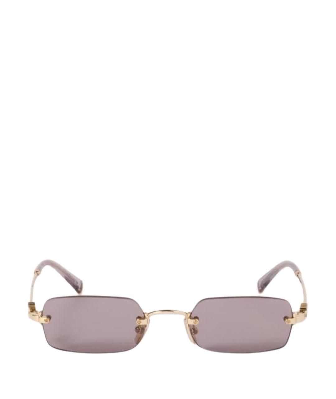 MIU MIU Розовые металлические солнцезащитные очки, фото 1