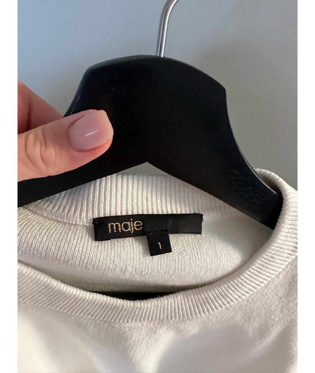 MAJE Белый джемпер / свитер, фото 3