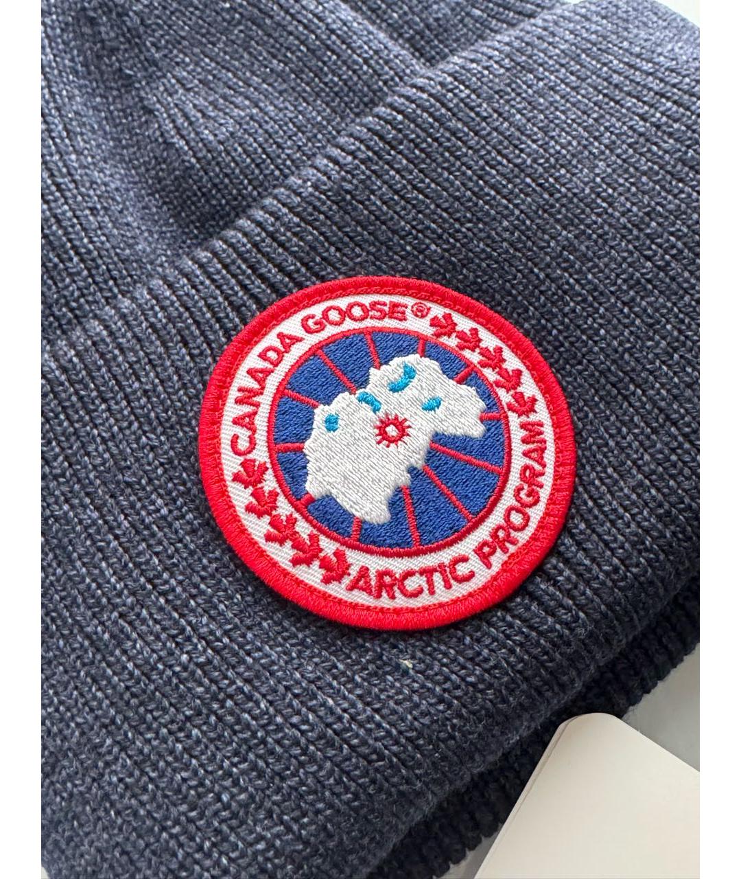 BALENCIAGA Темно-синяя шерстяная шапка, фото 4