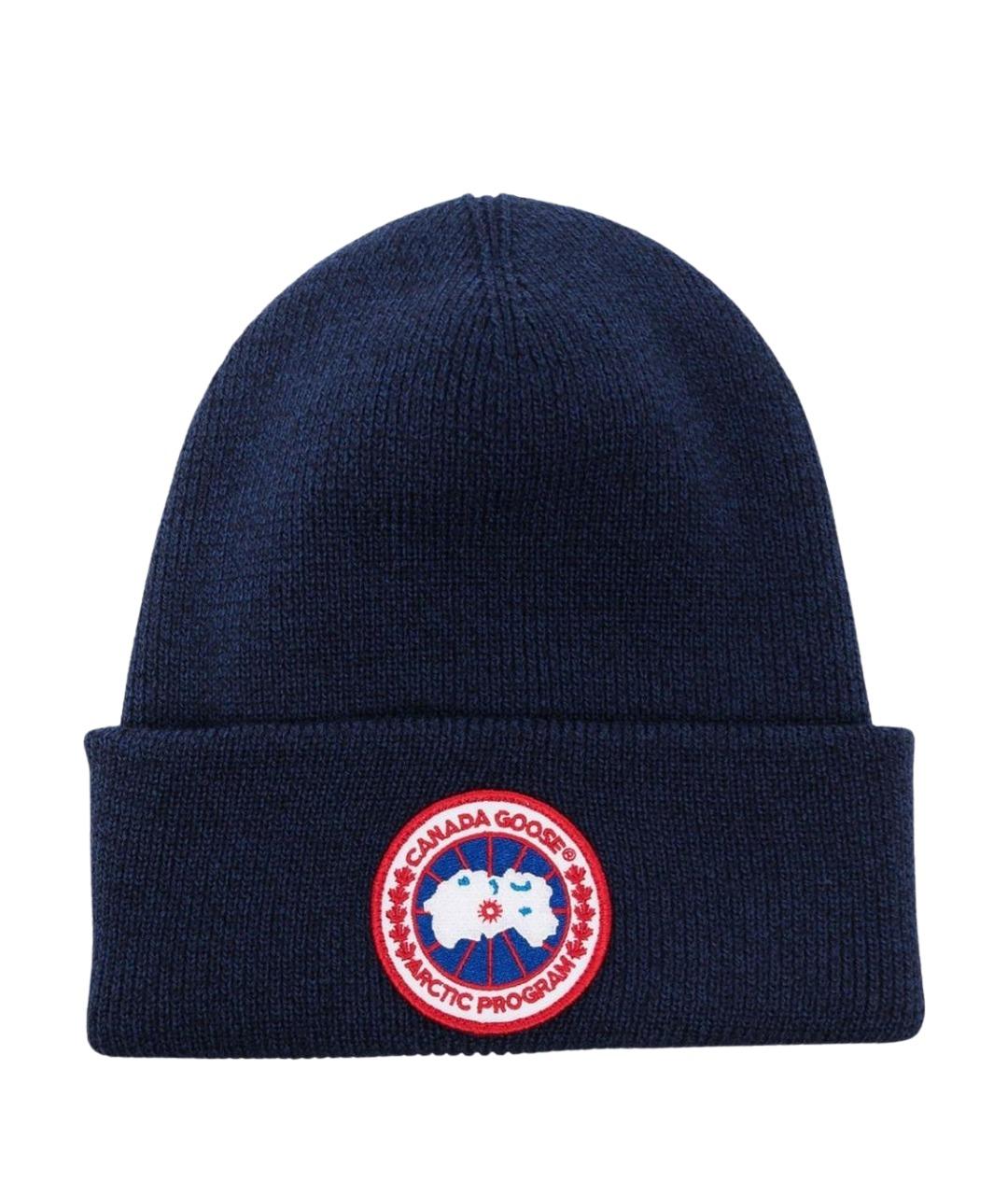 BALENCIAGA Темно-синяя шерстяная шапка, фото 1