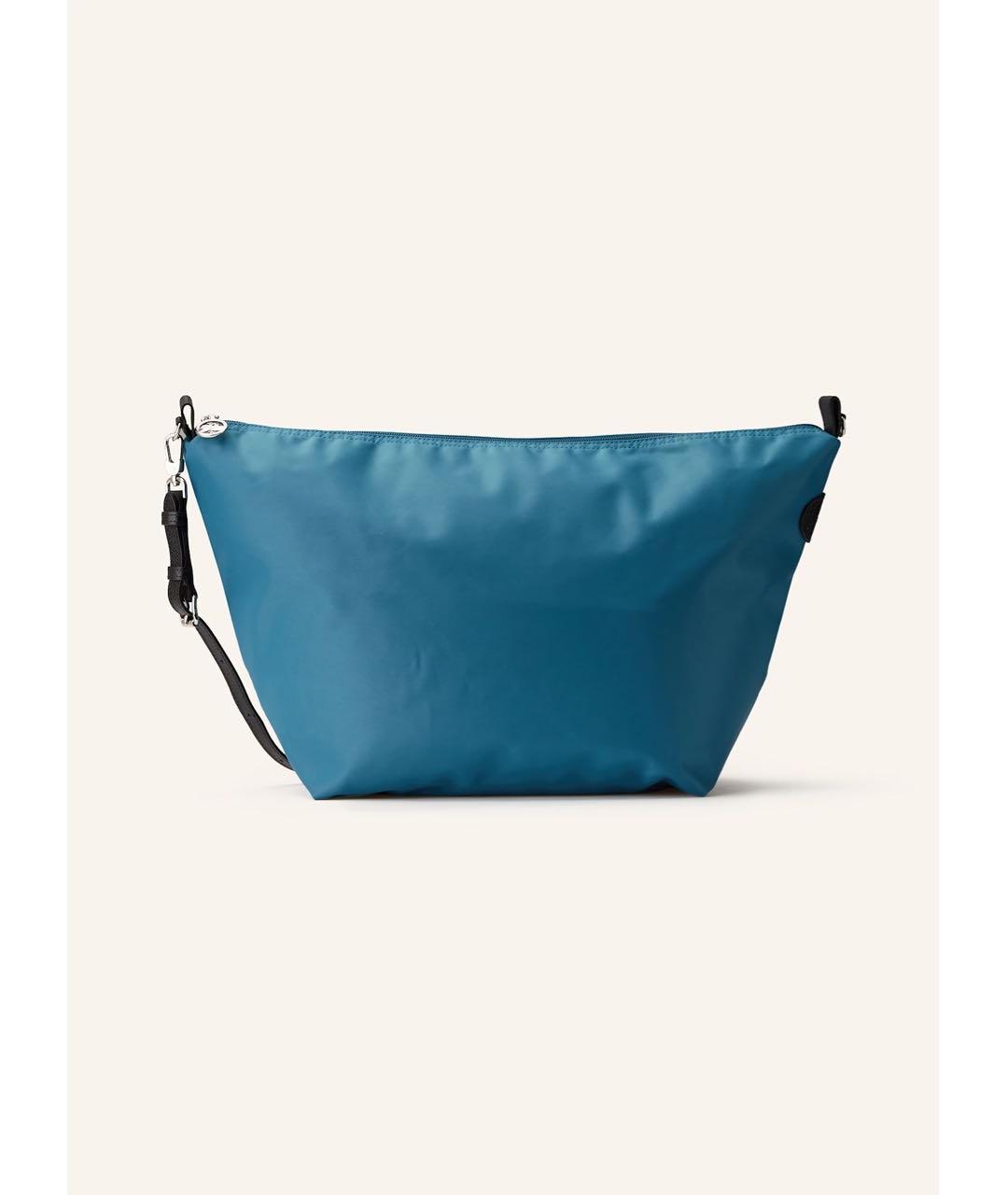 LONGCHAMP Голубая тканевая сумка через плечо, фото 2