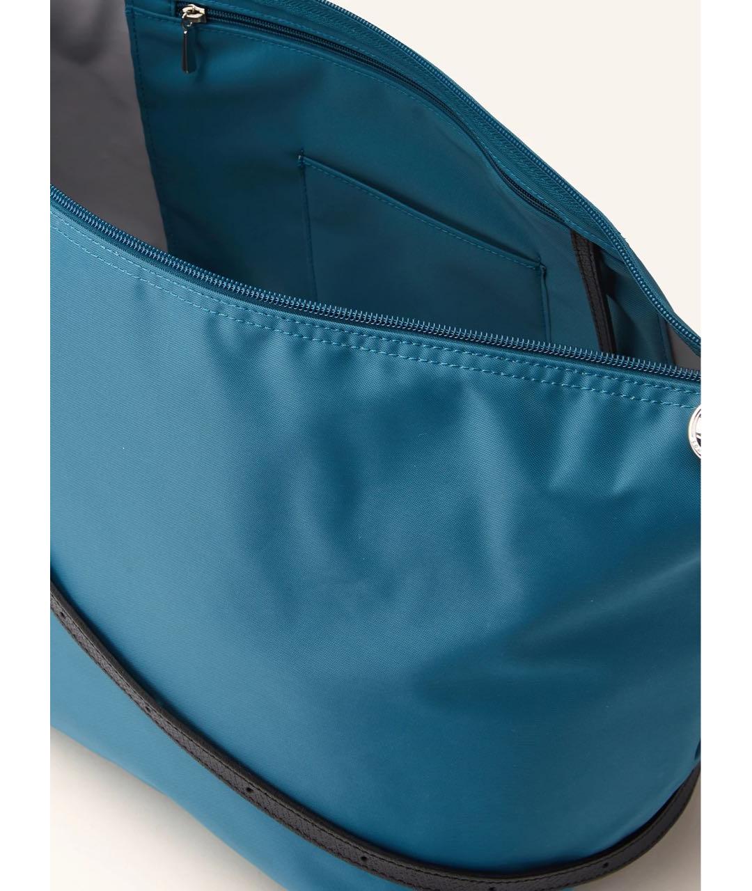 LONGCHAMP Голубая тканевая сумка через плечо, фото 4