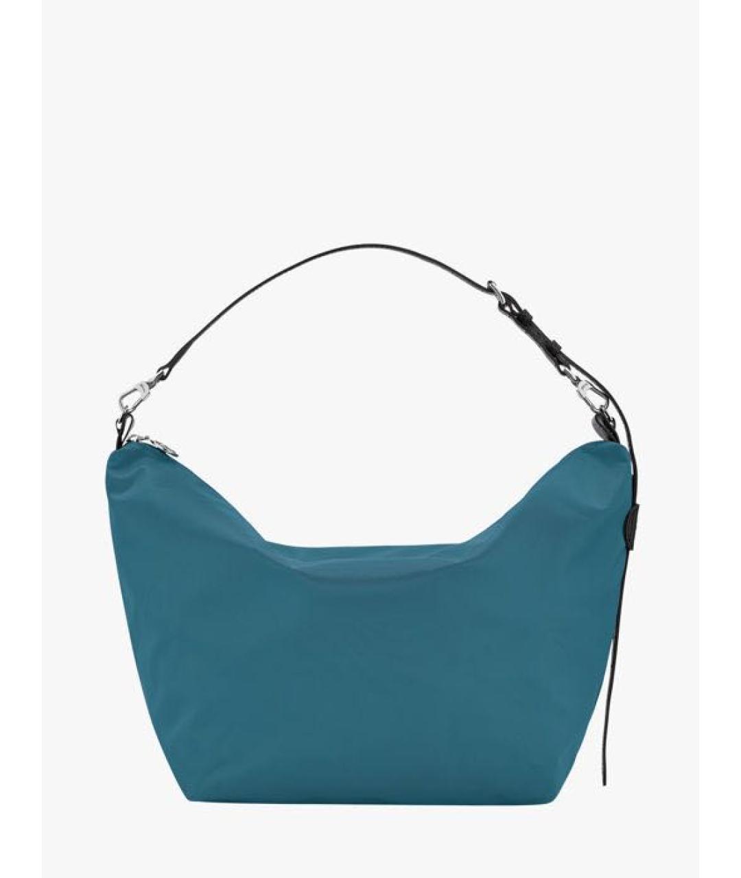 LONGCHAMP Голубая тканевая сумка через плечо, фото 7