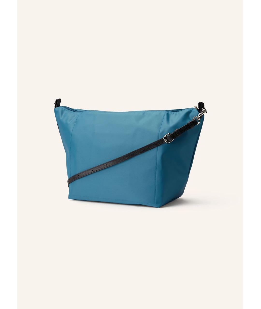 LONGCHAMP Голубая тканевая сумка через плечо, фото 3