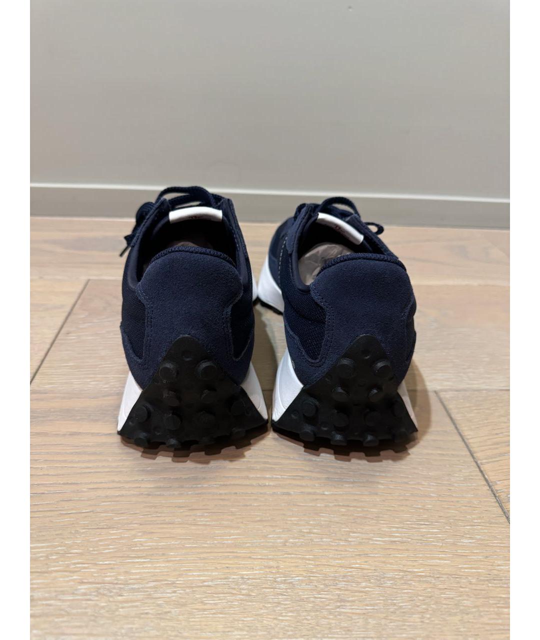 NEW BALANCE Темно-синие замшевые низкие кроссовки / кеды, фото 4