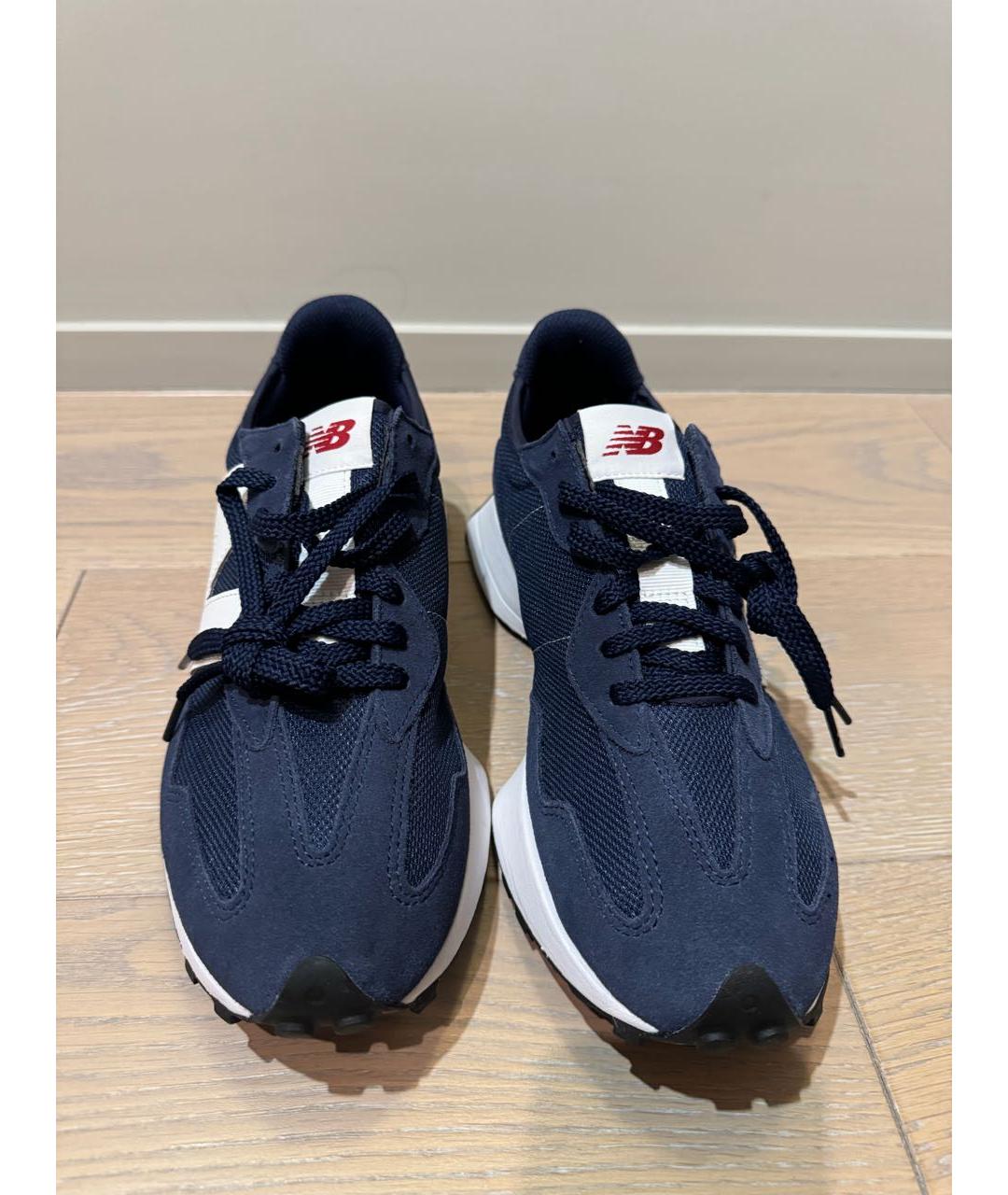 NEW BALANCE Темно-синие замшевые низкие кроссовки / кеды, фото 2