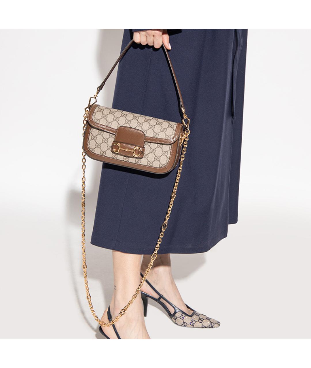 GUCCI Коричневая сумка через плечо, фото 5