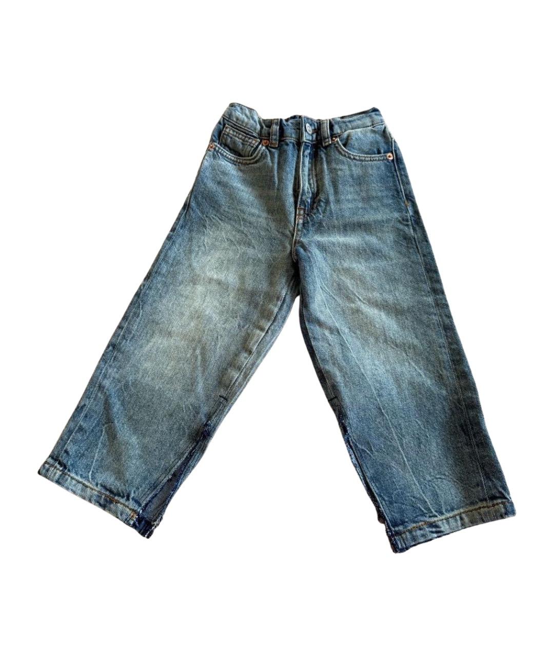 MM6 MAISON MARGIELA Голубые деним детские джинсы, фото 1