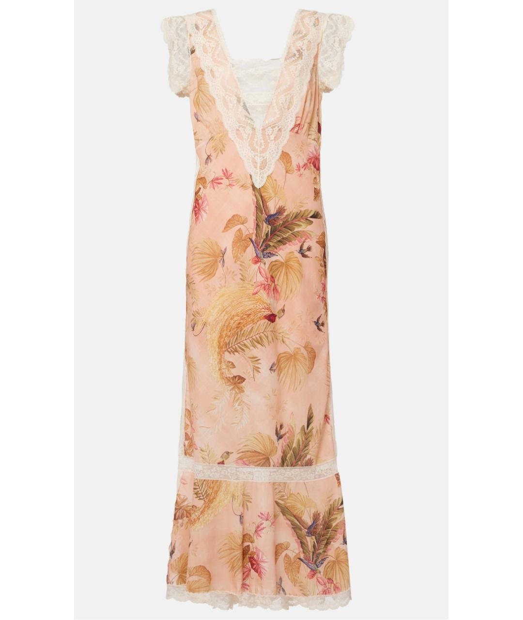 ZIMMERMANN Розовое хлопковое коктейльное платье, фото 6