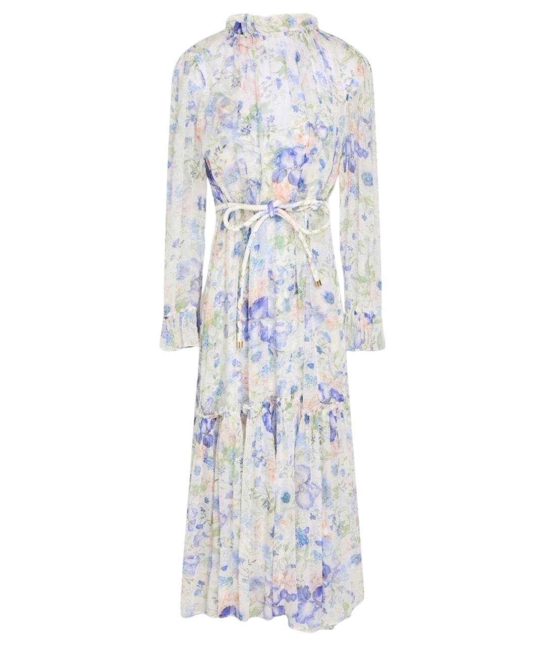 ZIMMERMANN Голубое вискозное коктейльное платье, фото 1