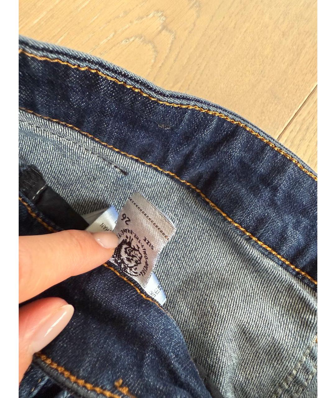 DIESEL Темно-синие джинсы скинни, фото 3