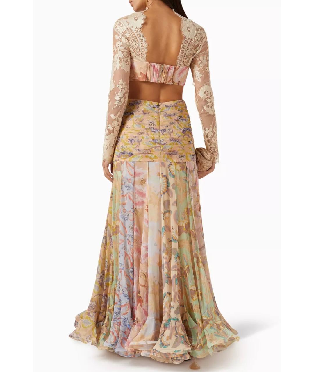 ZIMMERMANN Бежевое шелковое вечернее платье, фото 6