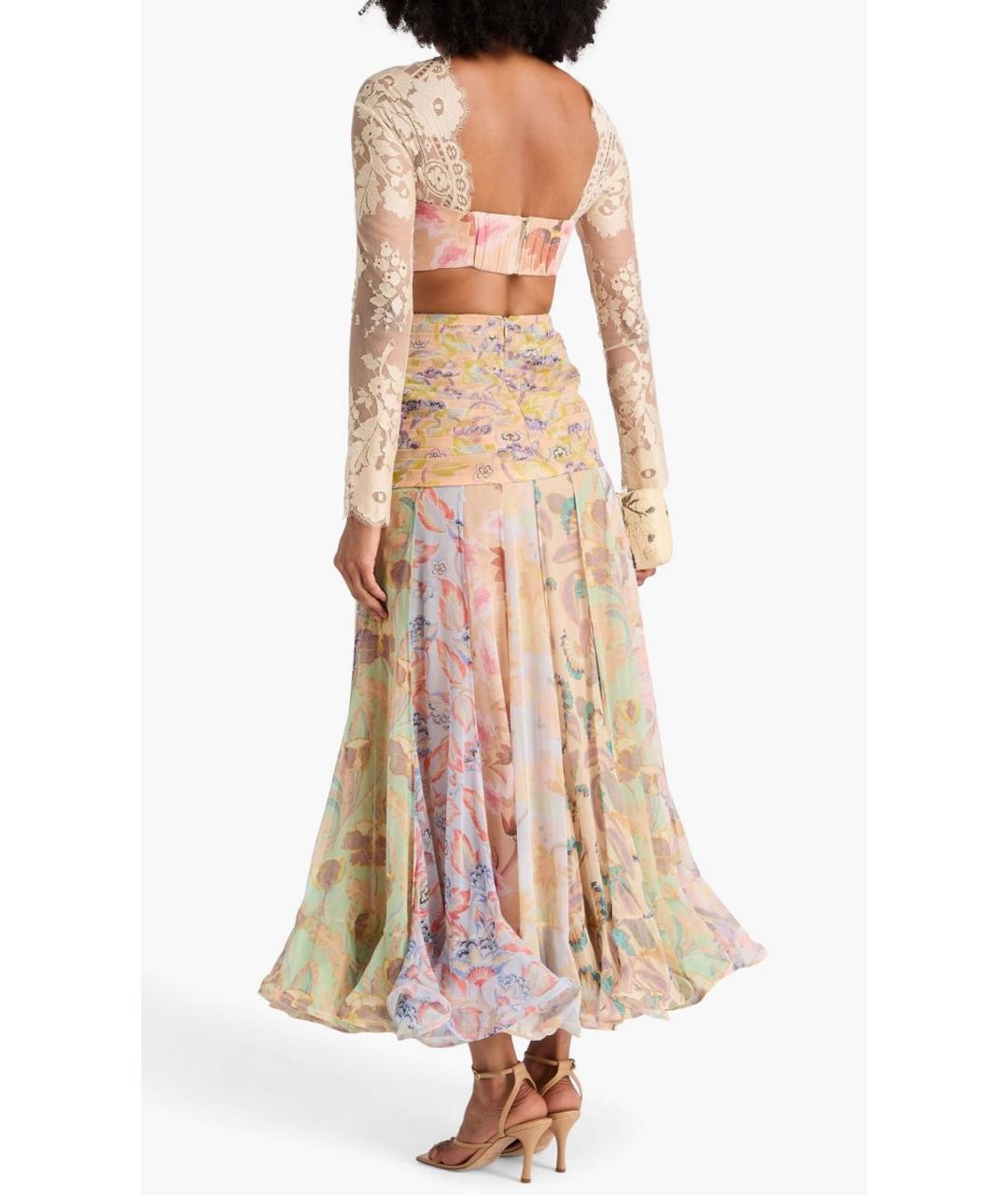 ZIMMERMANN Бежевое шелковое вечернее платье, фото 3