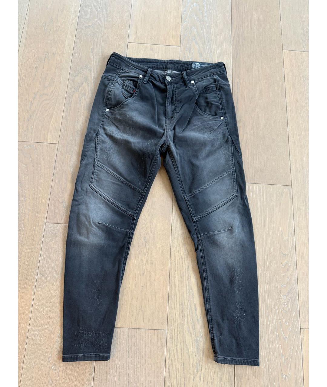 DIESEL Серые джинсы слим, фото 4