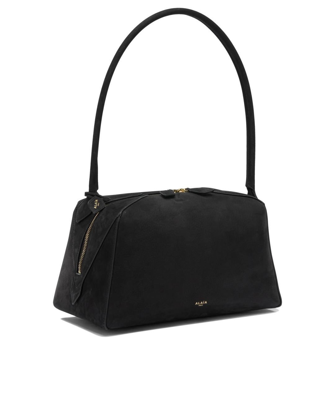 ALAIA Черная кожаная сумка через плечо, фото 2