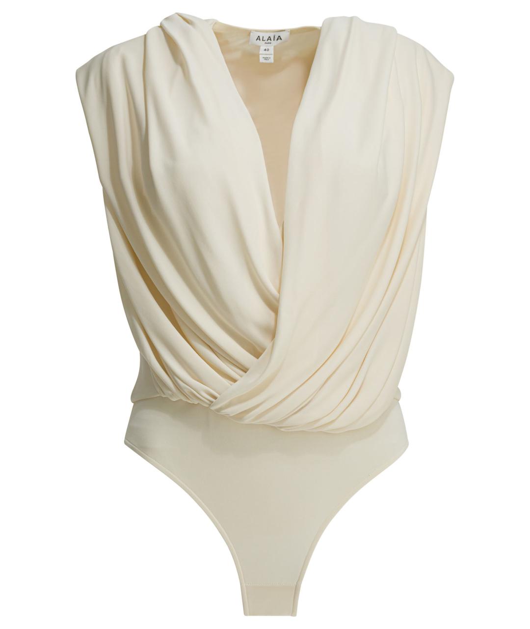 ALAIA Белая вискозная блузы, фото 1